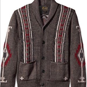 Lucky Brand Shawl Washed Navajo Cardigan